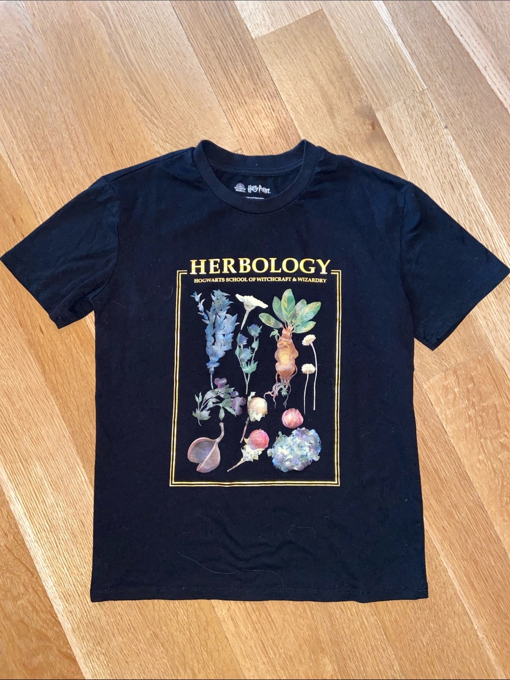 Harry Potter Herbology Hogwarts School Witchcraft & Wizardry Graphic Tee T-Shirt